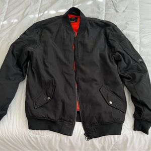 Bershka black bomber jacket
